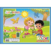 Bloco Criativo Colorê A4 325x235mm 8 cores 32fls Jandaia