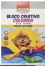 Bloco Criativo Colorido BRW Folhas A4 8 Cores 50 Folhas Bloco Criativo Colorido BRW Folhas A4 8 Cores 50 Folhas