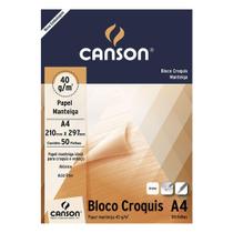 Bloco Croquis CANSON Papel Manteiga 50fls 40g/m² A4