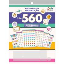 Bloco de Adesivos Decorados Metalizados para Organização Com 560 Adesivos - Tilibra