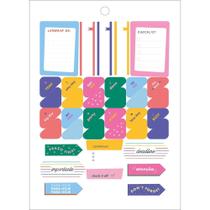 Bloco de Adesivos Decorados para Planners Grafons
