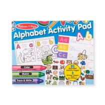Bloco de adesivos Melissa & Doug Alphabet Activity Letters 250+