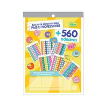 Bloco de adesivos para professores (560 adesivos)