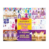 Bloco de Adesivos Reutilizáveis Melissa & Doug Dress-Up - Mais de 165 Adesivos