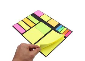 Bloco De Anotação Adesivo Formas E Cores Variadas 15 Peças