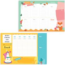 Bloco de anotacao planner semanal 30 folhas 23x15,5cm