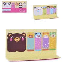 Bloco de anotacao sticker adesivo com 125 folhas lovely animais colors na solapa
