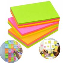 Bloco De Anotação Sticker Adesivo Retangular Com 200 Folhas