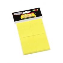 Bloco de Anotações 38x51mm Amarelo Neon BRW 04un com 100fls Bloco de Anotações 38x51mm Amarelo Neon BRW 04un com 100fls