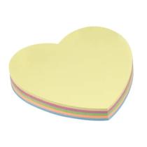 Bloco De Anotações 70x70mm Coração Tom Pastel 100 Folhas