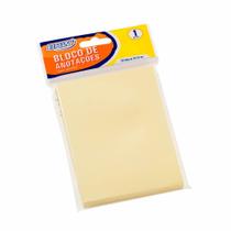 Bloco de Anotações 76x102mm Amarelo BRW 01un com 100fls Bloco de Anotações 76x102mm Amarelo BRW 01un com 100fls