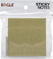 Bloco de Anotações Adesivo Kraft Eagle Sticky Notes 75X75mm - Avulso