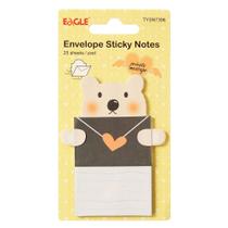Bloco de Anotações Adesivo Urso com Envelope 25 Fls Ref. TYSN7396 - Eagle