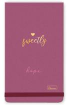 Bloco de Anotações c/ Elástico Picotada 89x152 SWEETLY Bloco de Anotações c/ Elástico Picotada 89x152 SWEETLY