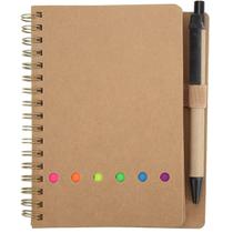 Bloco De Anotações Caderneta Ecológico Mini Caneta Eco