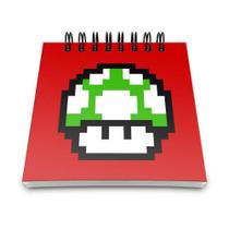 Bloco De Anotações Cogumelo Pixel Get A Life Bloco De Anotações Cogumelo Pixel Get A Life