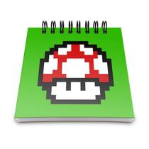 Bloco de Anotações Cogumelo Pixel Grow Up Bloco de Anotações Cogumelo Pixel Grow Up