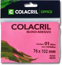 Bloco de Anotações Colacril Neon 76x102mm 100 Folhas Bloco de Anotações Colacril Neon 76x102mm 100 Folhas