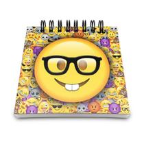 Bloco de Anotações Emoticon - Emoji Nerd Geek Bloco de Anotações Emoticon - Emoji Nerd Geek