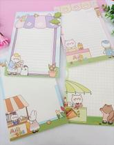 Bloco de Anotações Kawaii Fofo Papel de Carta 50 Fls Sortido