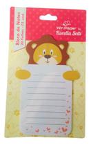 Bloco De Anotações Retangular Adesivo Estampado Com Pauta