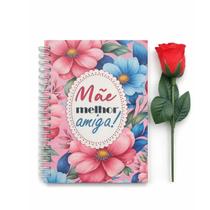 Bloco de Anotações Rosa Artificial com 33 folhas 17x12cm