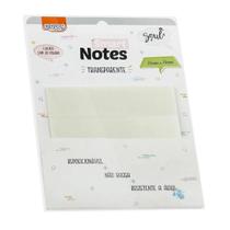 Bloco de Anotações Smart Notes 76x76mm Transparente - Brw