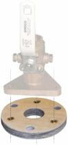 Bloco de apoio Groco para 3/4 e 1 Seacocks