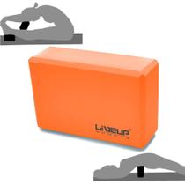 Bloco de Apoio para Yoga em Eva Laranja Liveup 23 X 15 Cm Liveup Sports