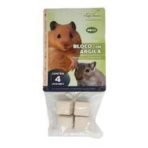 Bloco De Argila Carvalho Roedores Pequenos Pet 4 Unidades Bloco De Argila Carvalho Roedores Pequenos Pet 4 Unidades