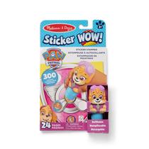 Bloco de Atividades com Adesivos Melissa & Doug Patrulha Canina Skye 300 peças