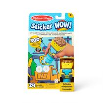Bloco de Atividades e Carimbo de Adesivos Melissa & Doug - Bulldozer