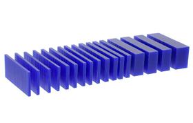 Bloco de Cera EUROTOOL Azul Médio Dureza 454g Fatiado