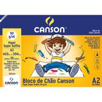 Bloco de Chão Branco Canson Linha Infantil 90/m² A2 420 X 594 Mm com 30 Folhas - 66667086