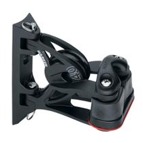 Bloco de chumbo Harken 40mm Pivotando com presilha Carbo-Cam