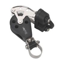 Bloco de chumbo Stanchion Barton Marine tamanho 3 único com becket Bloco de chumbo Stanchion Barton Marine tamanho 3 único com becket