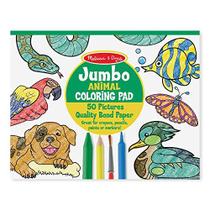 Bloco de Colorir Gigante Melissa & Doug - Animais, 50 Imagens