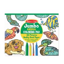 Bloco de colorir Melissa & Doug Jumbo Animals 50 fotos