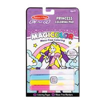 Bloco de colorir Melissa & Doug On the Go Magicolor Princess Bloco de colorir Melissa & Doug On the Go Magicolor Princess
