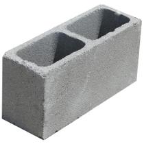 Bloco De Concreto Vedação 19x19x39cm Com Fundo - Vb Blocos Bloco Concreto Vedacao 19x19x39cm