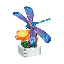 Bloco de Construção 3D de Tulipa - Buquê Perpétuo para Decoração de Casa