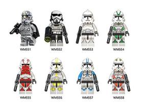 Bloco de construção: minifiguras de brinquedo de Star Wars Storm Clone Soldier Bloco de construção: minifiguras de brinquedo de Star Wars Storm Clone Soldier
