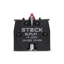 Bloco de Contato Auxiliar Steck SLPL41 660V 1NF Frontal Bloco de Contato Auxiliar Steck SLPL41 660V 1NF Frontal