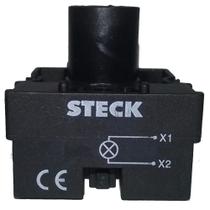 Bloco de Contato para Sinalizador Alimentação Direta - SLPL47 - STECK Bloco de Contato para Sinalizador Alimentação Direta - SLPL47 - STECK