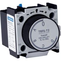 Bloco de Contato Temporizado Tramontina On Delay TRF5-T2 - 0,1 a 30s - 1NA+1NF Bloco de Contato Temporizado Tramontina On Delay TRF5-T2 - 0,1 a 30s - 1NA+1NF