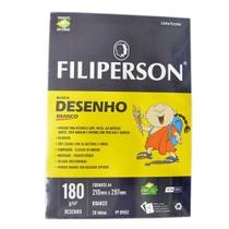 Bloco de desenho a4 180g com 20f br - 01652 - FILIPERSON Bloco de desenho a4 180g com 20f br - 01652 - FILIPERSON
