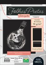 Bloco De Desenho A4 Preto Texturizadas 50 Folhas Jandaia Bloco De Desenho A4 Preto Texturizadas 50 Folhas Jandaia