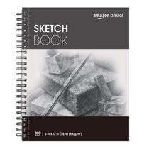 Bloco de Desenho Amazon Basics 9x12 Polegadas - 100 Folhas, 100g/m²