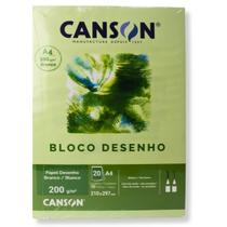 Bloco De Desenho Branco Canson 200g A4 20 Folhas Bloco De Desenho Branco Canson 200g A4 20 Folhas