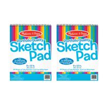 Bloco de desenho Melissa & Doug, 9 x 12 polegadas, 50 folhas, pacote com 2 Bloco de desenho Melissa & Doug, 9 x 12 polegadas, 50 folhas, pacote com 2